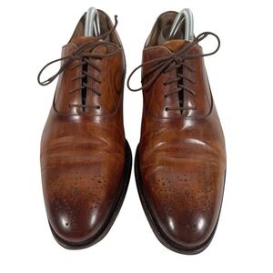 Magnanni 17313 Brown Burnished Oxford Dress Shoe Size 8 1/2